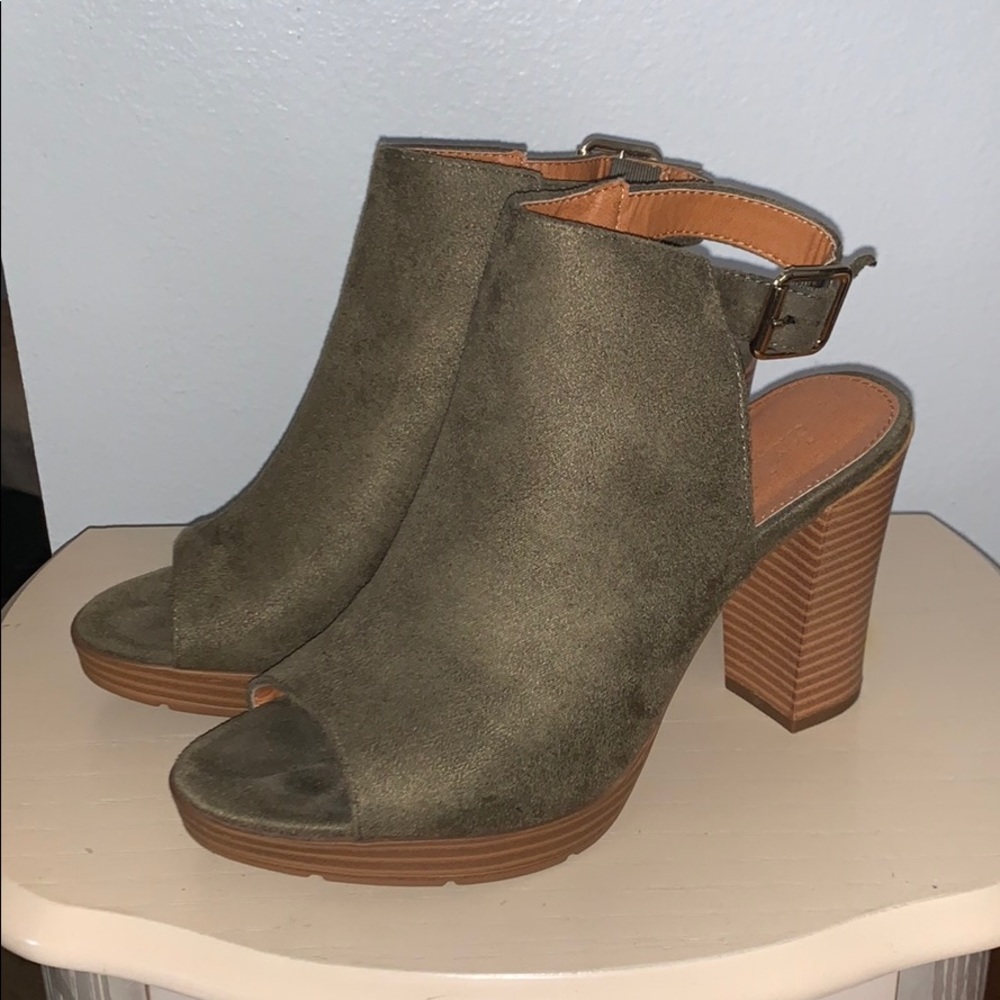 Heeled booties. Like new condition.
